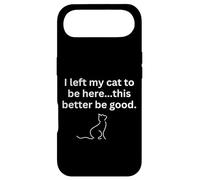 Carcasa para iPhone Air Dejé a mi Gato para Estar aquí sarcástico Amante de los Gatos Divertido