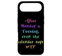Carcasa para iPhone Air Después del Lunes Martes Divertido Calendario Dice WTF