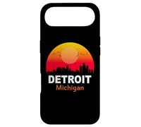 Carcasa para iPhone Air Detroit Michigan State USA Vintage Sunset Retro City Skyline
