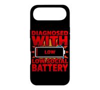 Carcasa para iPhone Air Diagnóstico Divertido diagnosticado con Baja batería Social