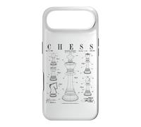 Carcasa para iPhone Air Dibujo Vintage Antiguo de Chess King and Pieces en Charol