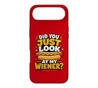 Carcasa para iPhone Air Did You Look At My Wiener Funny Hot Dogs Juego de Palabras Foodie Humor