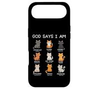 Carcasa para iPhone Air Dios Dice Que Soy - Amante de los Gatos - Verso de la Biblia - Cristo - Cristiano