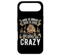 Carcasa para iPhone Air Dios es Gran Cerveza es Buena y la Gente está Loca Camisa Cerveza