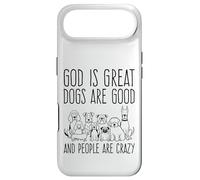 Carcasa para iPhone Air Dios es Grande Los Perros Son Buenos y la Gente es Amante de los Perros Locos