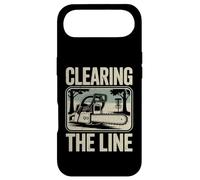 Carcasa para iPhone Air Disc Golf Clearing The Line, Motosierra, Jugador de Golf en Disco