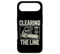 Carcasa para iPhone Air Disc Golf Clearing The Line, Motosierra, Jugador de Golf en Disco