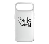Carcasa para iPhone Air Diseño artístico con Pincel en Negrita de Hello World con el Primer código