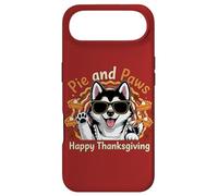 Carcasa para iPhone Air Diseño de Dulce Perro Husky de Pie and Paws Happy Thanksgiving