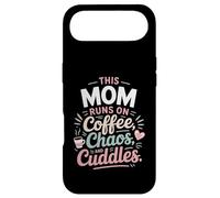 Carcasa para iPhone Air Diseño de This Mom Runs on Coffee Chaos and Cuddles