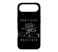 Carcasa para iPhone Air Diseño Divertido para Instructor de Yoga con Texto en inglés Don't Hate, Meditate