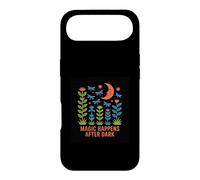 Carcasa para iPhone Air Diseño Magic Happens After Dark Moon & Flowers