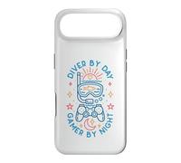 Carcasa para iPhone Air Diver by Day Gamer by Night Buceo Amante Instructor