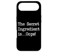 Carcasa para iPhone Air Divertida Camiseta de Chef The Secret Ingredient is Oops