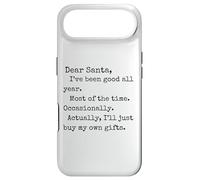 Carcasa para iPhone Air Divertida Carta de Navidad, Querido Papá Noel, te he portado Bien Todo el año