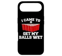 Carcasa para iPhone Air Divertida fraternidad de Beer Pong con la Letra «I Came To Get My Balls Wet»