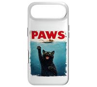 Carcasa para iPhone Air Divertida Parodia de Patas de Gato Negro - Gato Persiguiendo a los Amantes de los Gatos