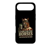 Carcasa para iPhone Air Divertido Arte de «I Came for The Horses Stayed for Chaos Race Day»