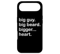 Carcasa para iPhone Air Divertido - Big Guy Big Beard Bigger Heart