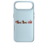 Carcasa para iPhone Air Divertido Dachshund Santa Delivery Crew Humor navideño