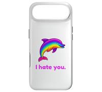 Carcasa para iPhone Air Divertido delfín arcoíris I Hate You