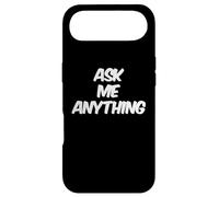 Carcasa para iPhone Air Divertido diseño de Texto Ask Me Shirt Ask Me Anything