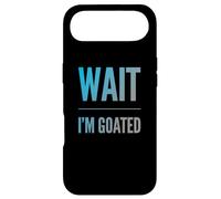 Carcasa para iPhone Air Divertido diseño de Texto de Wait I'm Goated Funny Goated Significado