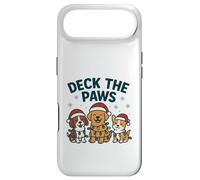 Carcasa para iPhone Air Divertido diseño navideño de Perro para los Amantes de Las Mascotas Deck The Paws Pun