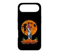 Carcasa para iPhone Air Divertido Disfraz de Bruja de Perro danés de Calabaza Feliz de Halloween