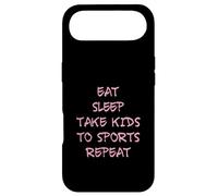 Carcasa para iPhone Air Divertido Eat Sleep Kids Sports Repeat Mom Dad Sport Fan