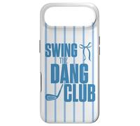 Carcasa para iPhone Air Divertido Golfing Swing The Dang Club Blue Golf Mom