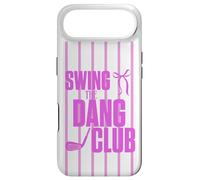 Carcasa para iPhone Air Divertido Golfing Swing The Dang Club Rosa Golf Mamá