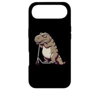 Carcasa para iPhone Air Divertido Grumpy T-Rex Dinosaurio Scooter Dibujos Animados