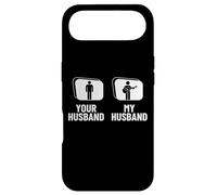 Carcasa para iPhone Air Divertido Guitarrista acústico Your Husband My Husband