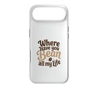 Carcasa para iPhone Air Divertido Juego de Palabras de café Where Have You Bean All My Life Gift