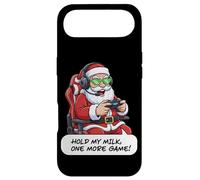 Carcasa para iPhone Air Divertido Juego de Santa Gamer Christmas Hold My Milk One More