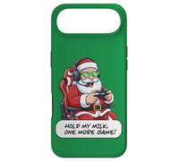 Carcasa para iPhone Air Divertido Juego de Santa Gamer Christmas Hold My Milk One More
