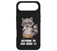 Carcasa para iPhone Air Divertido Mapache de Pascua Nada Que Ver aquí Papelera Panda