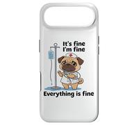 Carcasa para iPhone Air Divertido Pug Enfermera Humor Estresado RN Cita Amante de los Perros