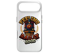 Carcasa para iPhone Air Divertido Tren Juego de Palabras Locomotora de Vapor Sensación Rail-y Good