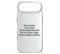 Carcasa para iPhone Air Do It Tired Sad Unmotivated Inspirational Motivational Quote
