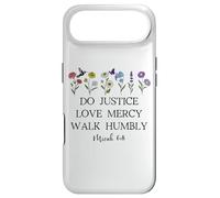Carcasa para iPhone Air Do Justice Love Mercy Walk Humbly God Micah 6:8 Bible Verse