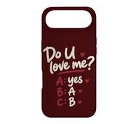 Carcasa para iPhone Air Do U Love Me Yes No Maybe Humor de Pareja Cita romántica