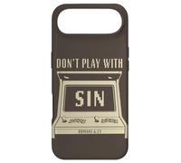 Carcasa para iPhone Air Don't Play with Sin - Retro Arcade Game Christian Gospel