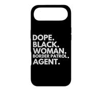 Carcasa para iPhone Air Dope Black Woman Border Patrol Agente Orgullo afroamericano