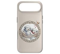Carcasa para iPhone Air Dos Perros Bobtail relajan con Cama para Perros + Comida Mientras duermes