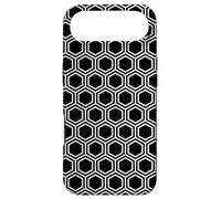 Carcasa para iPhone Air Double Beehive Light Black-White Hexagon Honeycomb Pattern