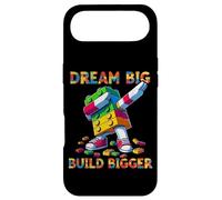 Carcasa para iPhone Air Dream Big Build Bigger Funny Blocks Bricks Master Builder