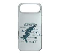 Carcasa para iPhone Air East Coast Shark Sightings Cool Map