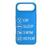 Carcasa para iPhone Air Eat Sleep Swim Repeat Cool Niños Niñas Natación Nadador
